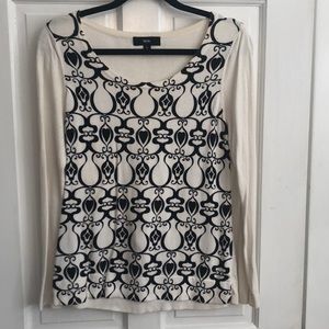Black & white patterned Mossimo sweater